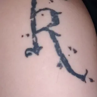 Tattoo of my kids initials