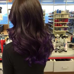 Violet ombre
