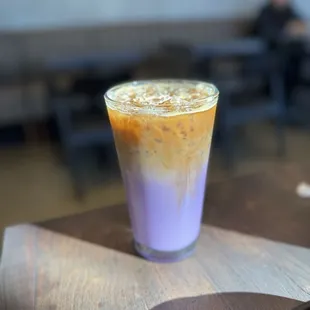 Ube latte