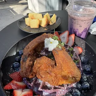Chicken and Waffles Ube Latte (Iced Only)