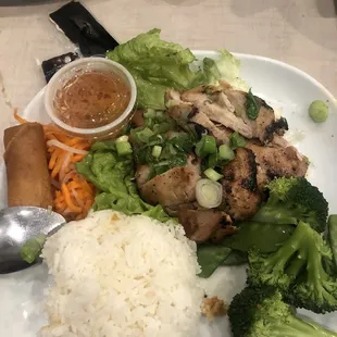 Rice plate w grill chicken