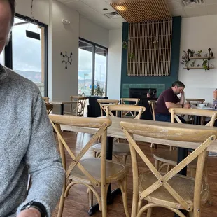 a man eating a hot dog