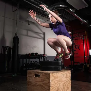 Forge trainer Rebekka Hepford with the hops!