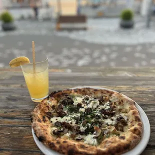 G.O.A.T. PIZZA + Lemonade w/ passion fruit