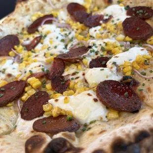 Chorizo &amp; Corn Pizza