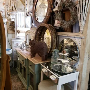 Come check out our fabulous store. We have in a great round rustic table and four chairs, along with many fun items!