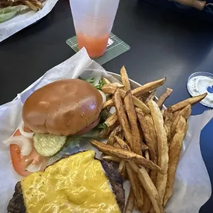 Cheeseburger and Watermelon