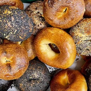 Hand rolled, honey boiled bagels