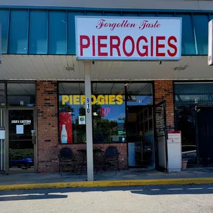 the front of the store