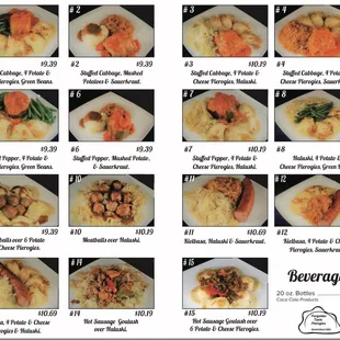 the different types of food