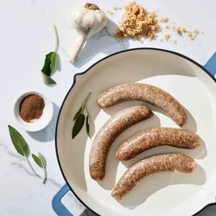 SAGE Sausage: Savory flavor, seasoned with sage, brown sugar, and a hint of garlic and mace. It is wonderful as an addition to stuffing.