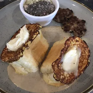 Banana Custard French Toast. Fantastic!