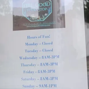 The hours are a bit different, so take note.