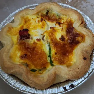 Mini goat cheese and tomato Quiche