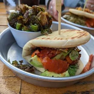 Delicious hipster and brussel sprouts