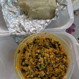 FuFu with stew - for those who want to try traditional Nigerian