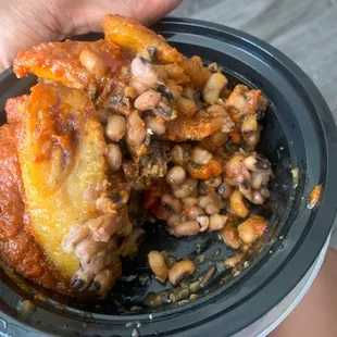 Stewed Beans and Plantain