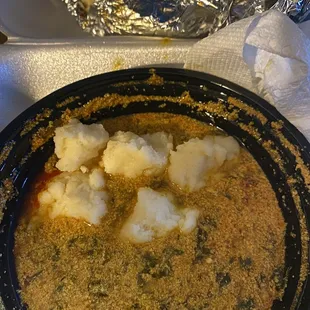 Egusi Soup and Pounded Yam (FuFu) 5/7/22   Fork In Nigeria - Detroit, Michigan  Food Truck Love!