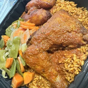 Stewed Chicken Meal.