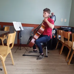Cello performance