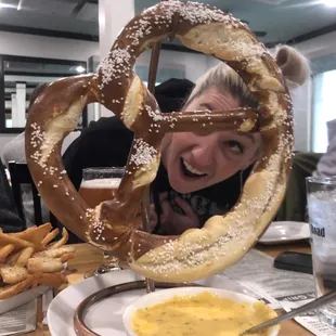 The literal dangling pretzel!