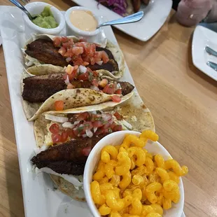 Fish Taco and Mac &amp; cheese