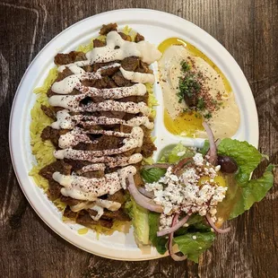 Lamb &amp; beef Shawarma Plate