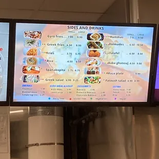 Menu board