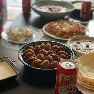 Hummus, Falafel, Baba Ghanouj