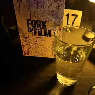 Scream menu for Fork n Film