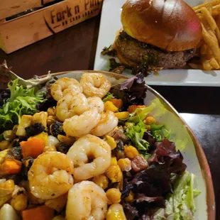 Peanut Butter Burger and Root Salad