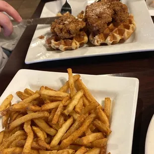 My husbands chicken and waffles. He loved!