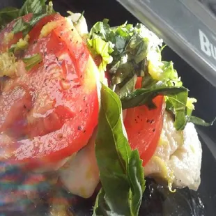 a close up of a plate of food