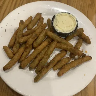 Fried green beans