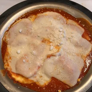 Cheese raviolis