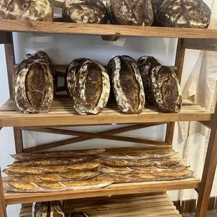 Fresh bread and baguettes.