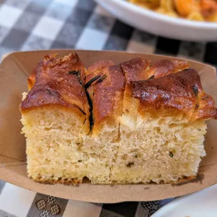 Complimentary rosemary bread