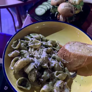 Pesto Pasta w/ Shrimp