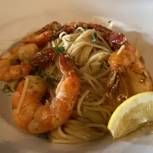 Shrimp scampi was also Ono!