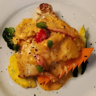 Sea Bass with Lobster Sauce