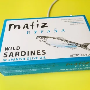 a box of wild sardines