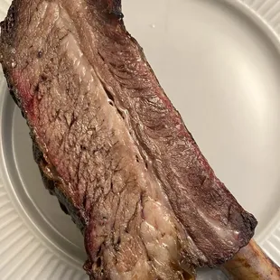 Beef rib from their weekend BBQ