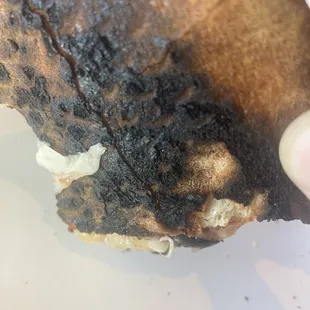 Burnt pizza