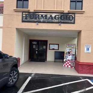 Front of the building