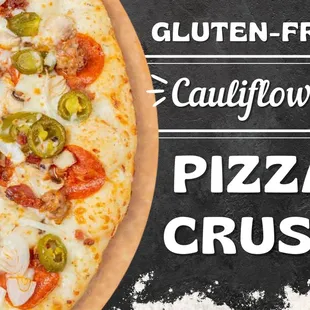 gluten - free cauliflower pizza crust