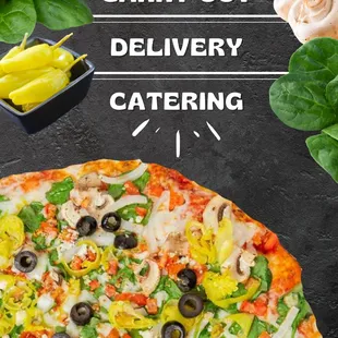 a close up of a pizza