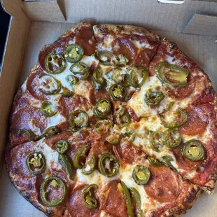 Pepperoni with Jalapeños