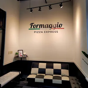 a seating area