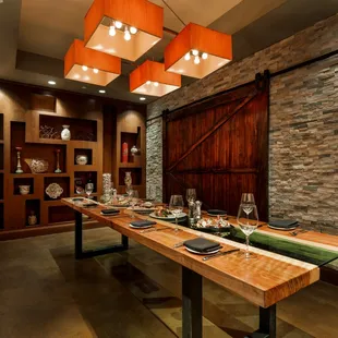 Our private dining room is perfect for all types of intimate celebrations!