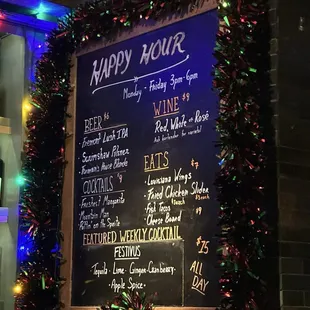 Happy hour as of December 2024